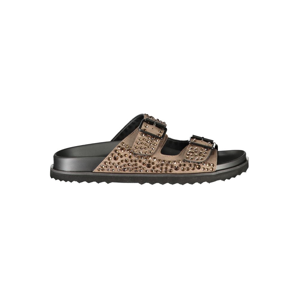 Laura Biagiotti Brown Polyurethane Women's Slipper