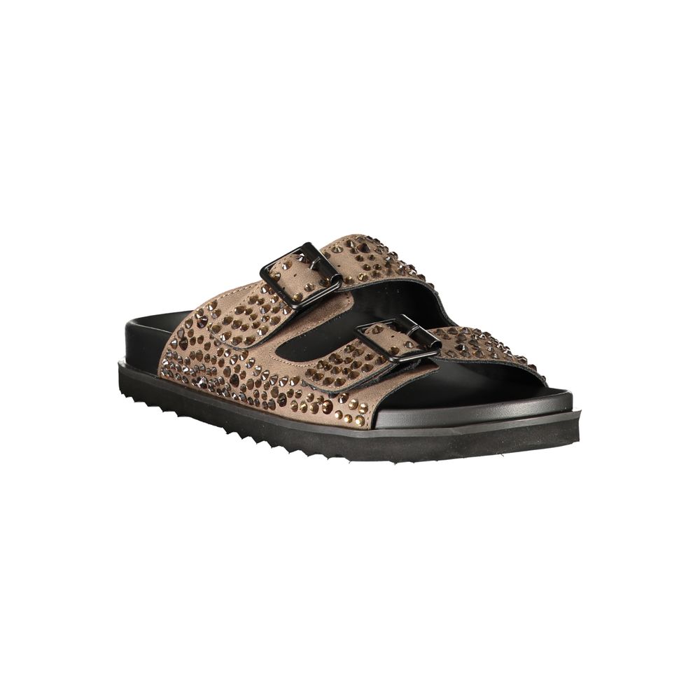 Laura Biagiotti Brown Polyurethane Women's Slipper
