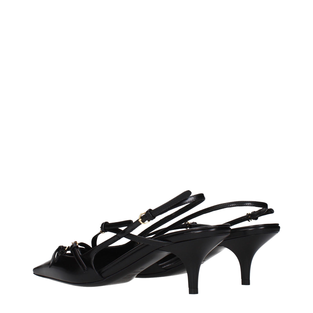 Miu Miu Black Leather High Heel Pumps