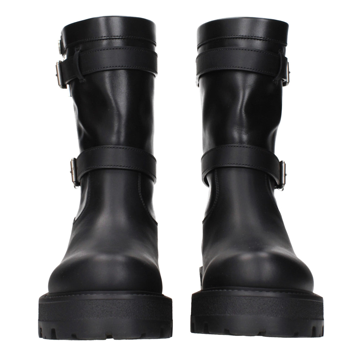 Christian Dior Black Leather Ankle Boots
