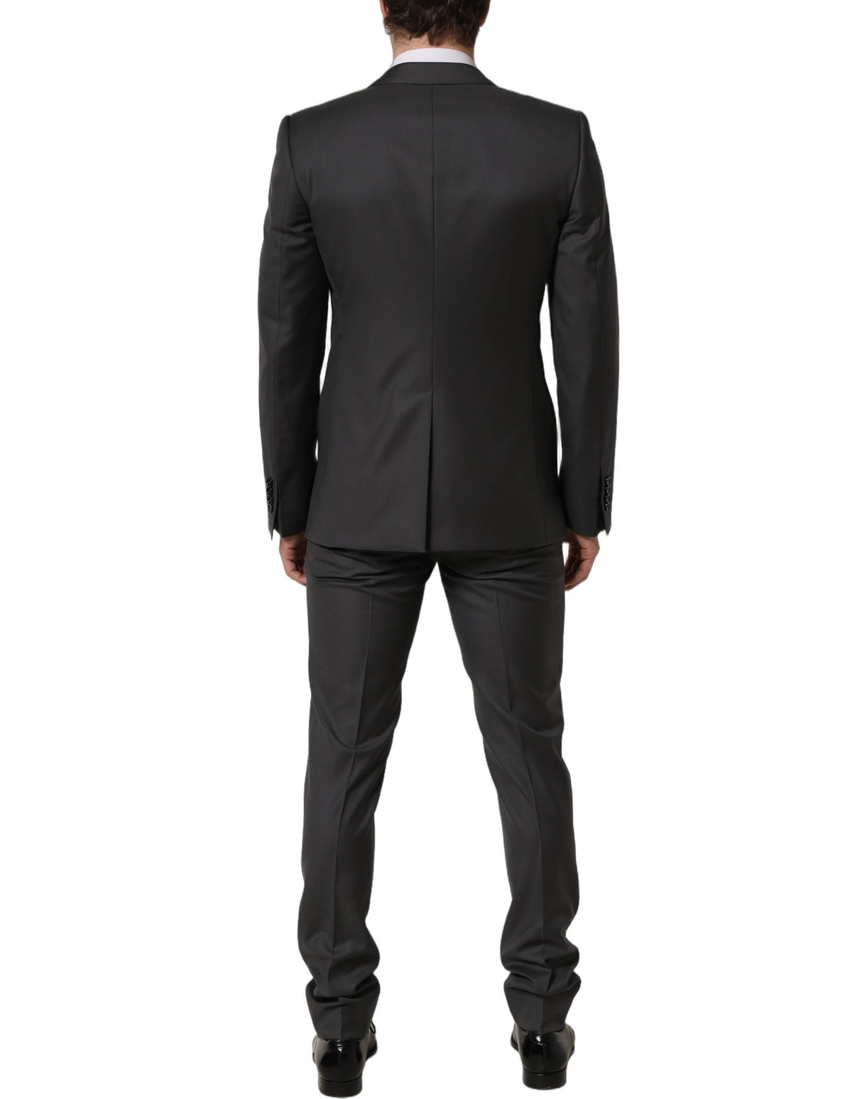 Dolce & Gabbana Gray MARTINI Slim Fit Formal 2Piece Men Suit