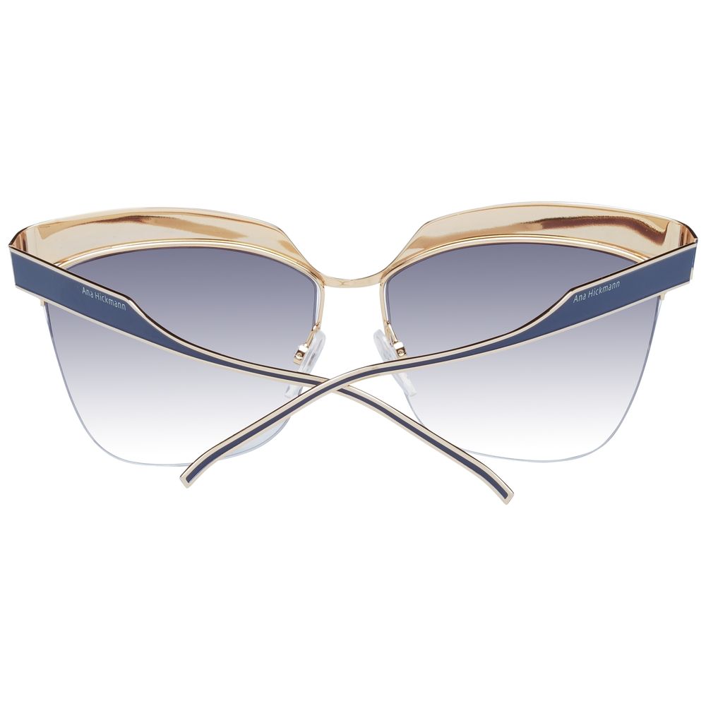 Ana Hickmann Gold Metal Sunglasses