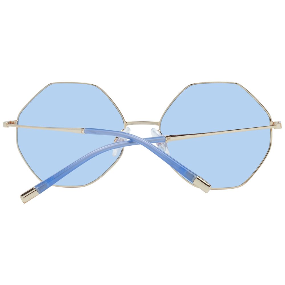 Ana Hickmann Gold Metal Sunglasses