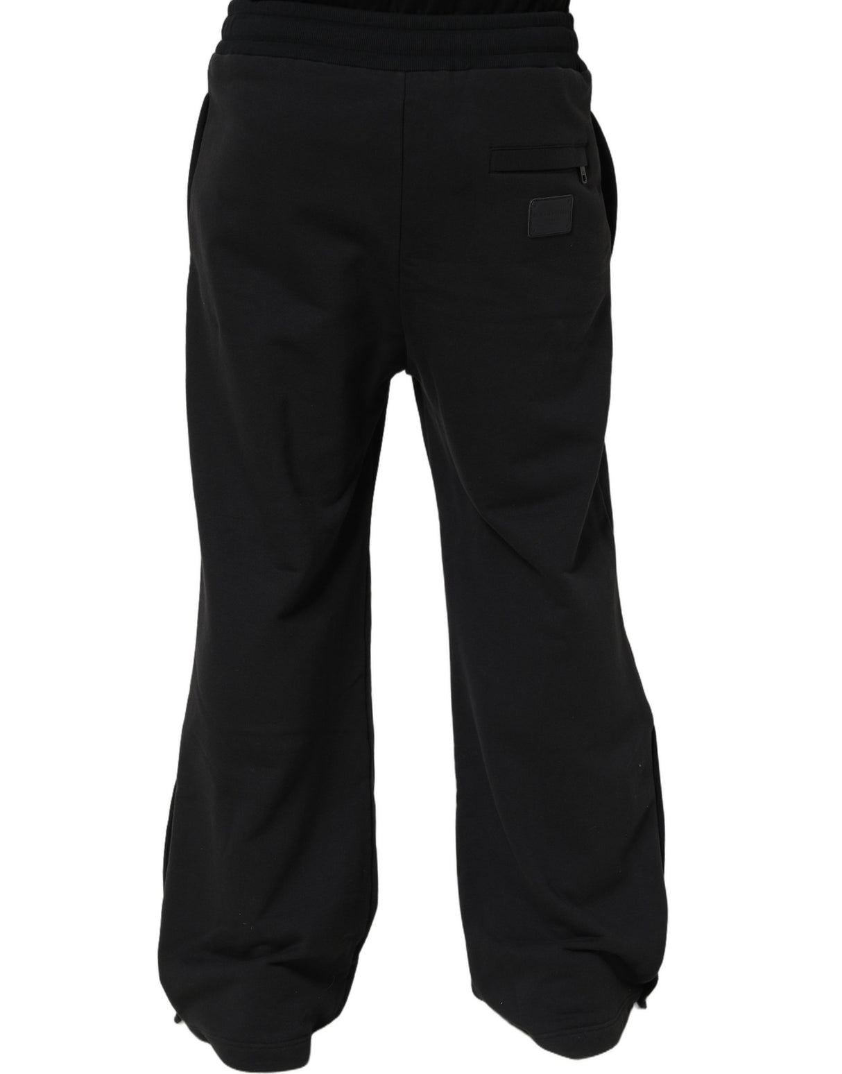 Dolce & Gabbana Black Drawstring Viscose Jogger Men Sweatpants Pants