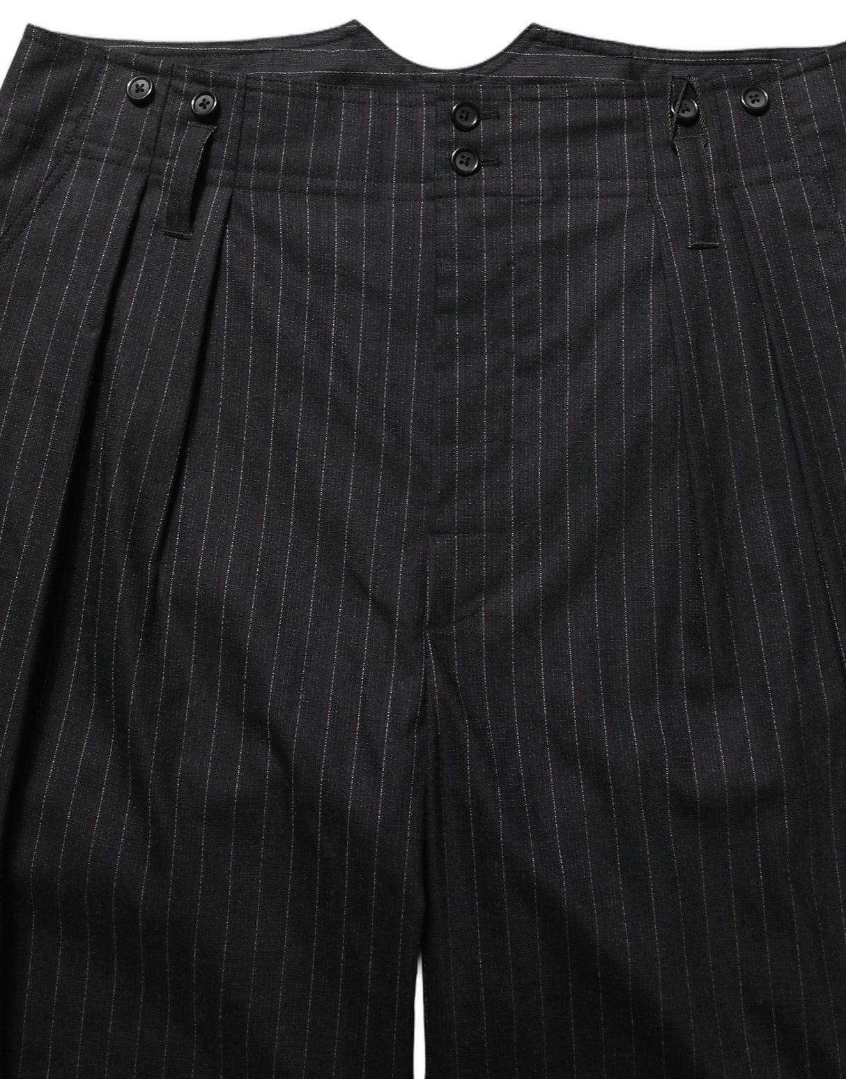 Dolce & Gabbana Black Pinstripe Wool Men Dress Trouser Pants