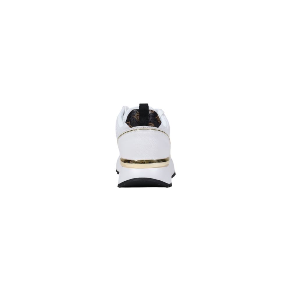 Guess White Polyethylene Low Top Sneakers