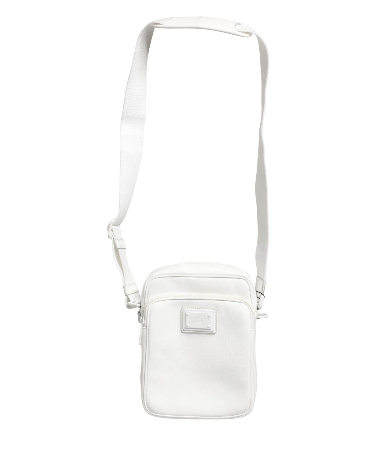 Dolce & Gabbana White Logo Plaque Crossbody Shoulder Borse Men Bag