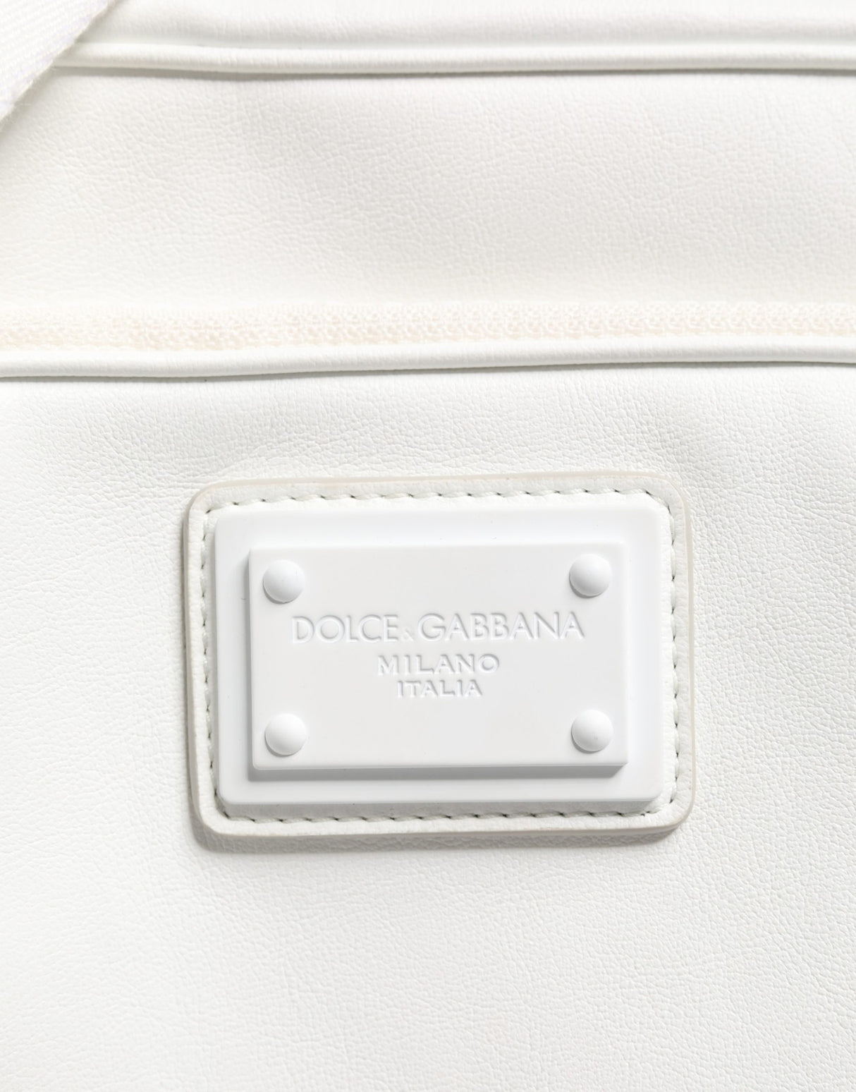 Dolce & Gabbana White Logo Plaque Crossbody Shoulder Borse Men Bag