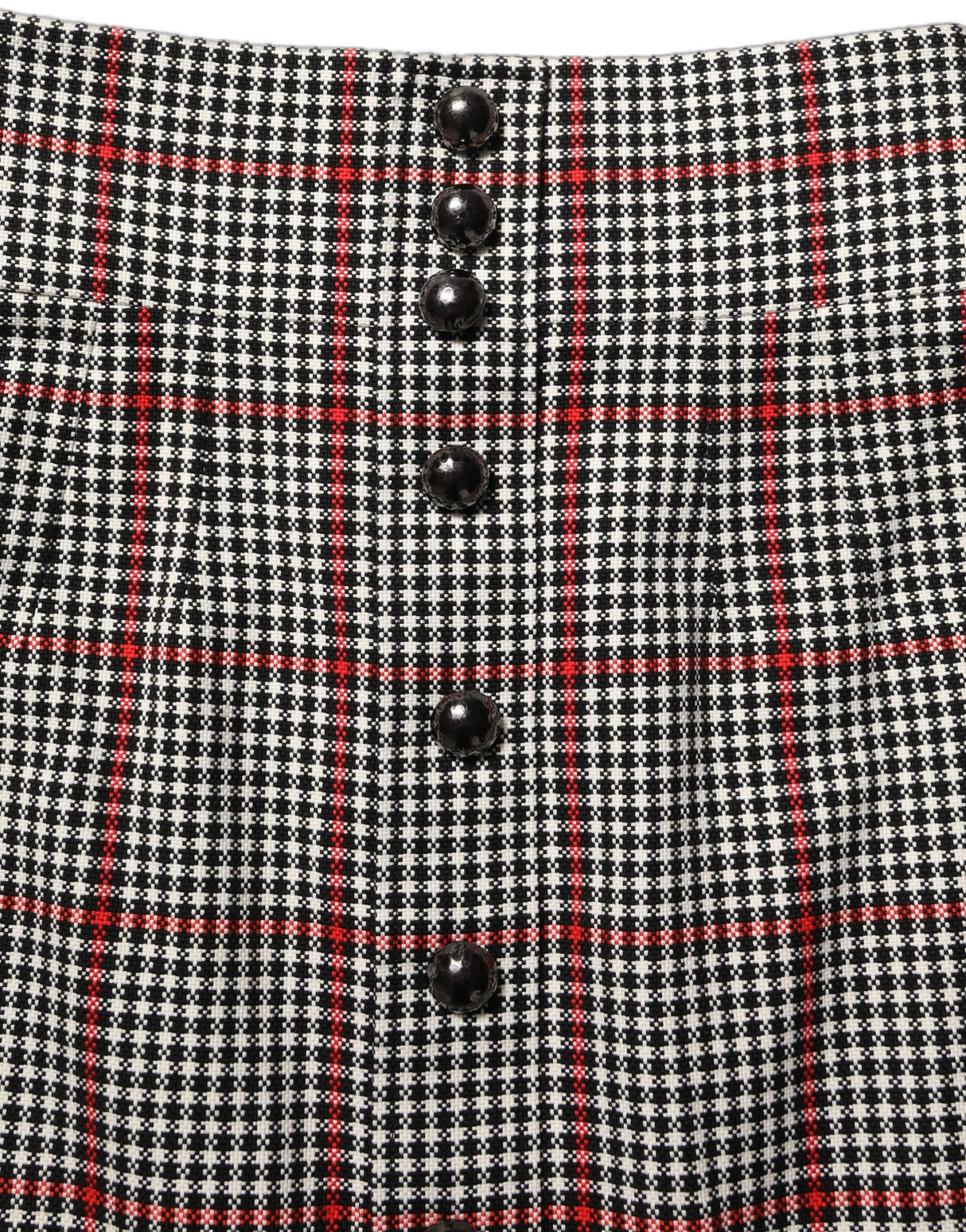 Dolce & Gabbana Gray Checkered High Waist A-line Mini Skirt