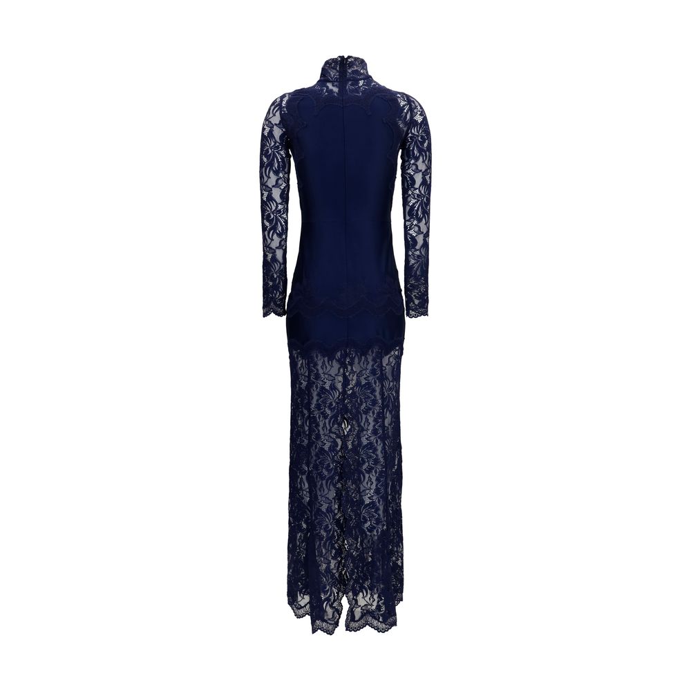 Rabanne Blue Polyamide Long Dress