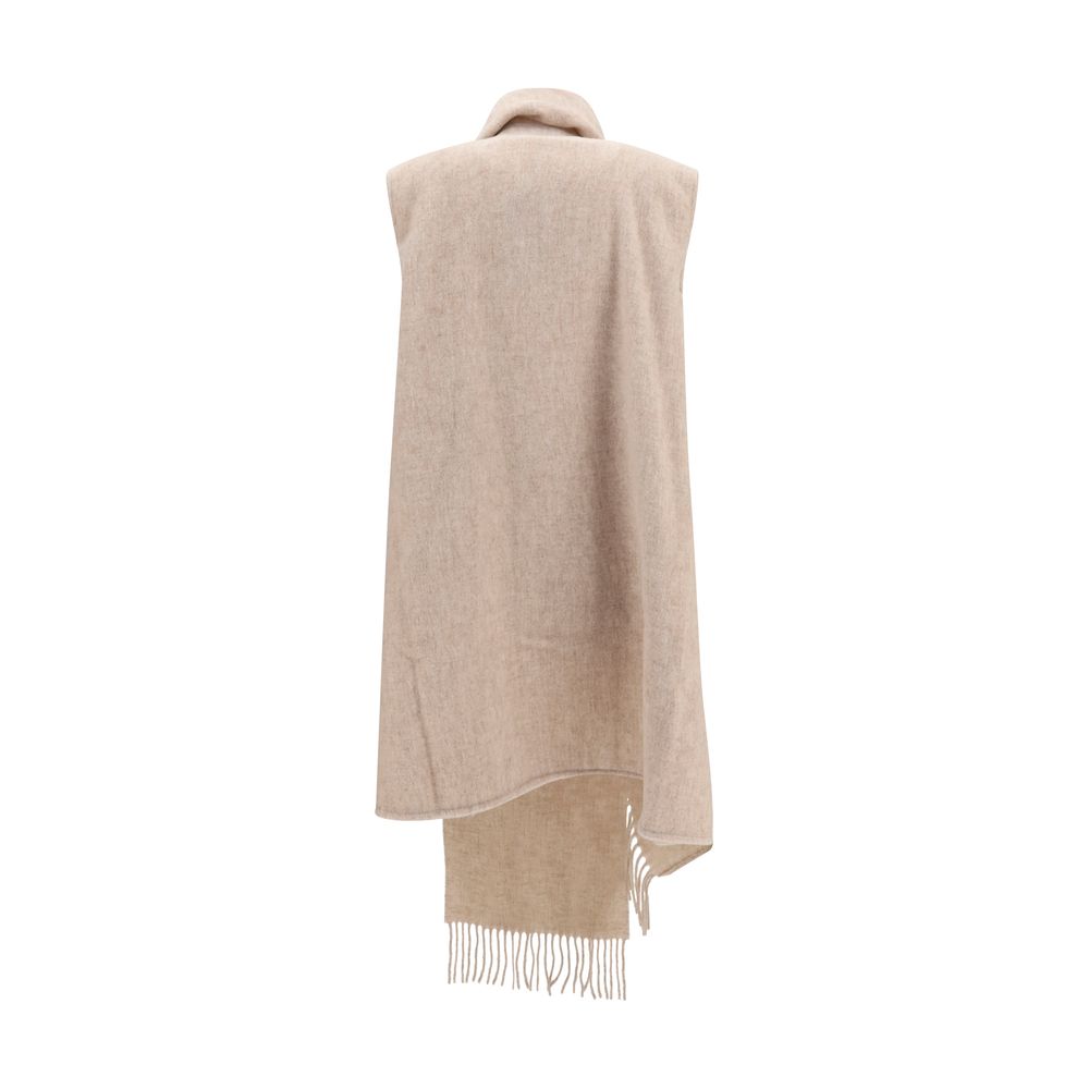 Fabiana Filippi Beige Wool Oves Aries Scarf