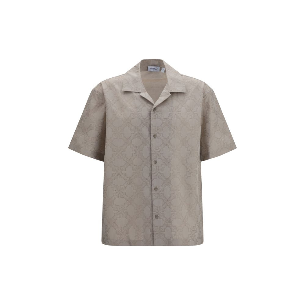 Off-White Beige Cotton Shirt