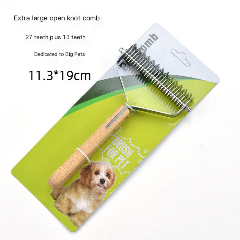 Stainless Steel Pet Grooming Brush for Large Dogs