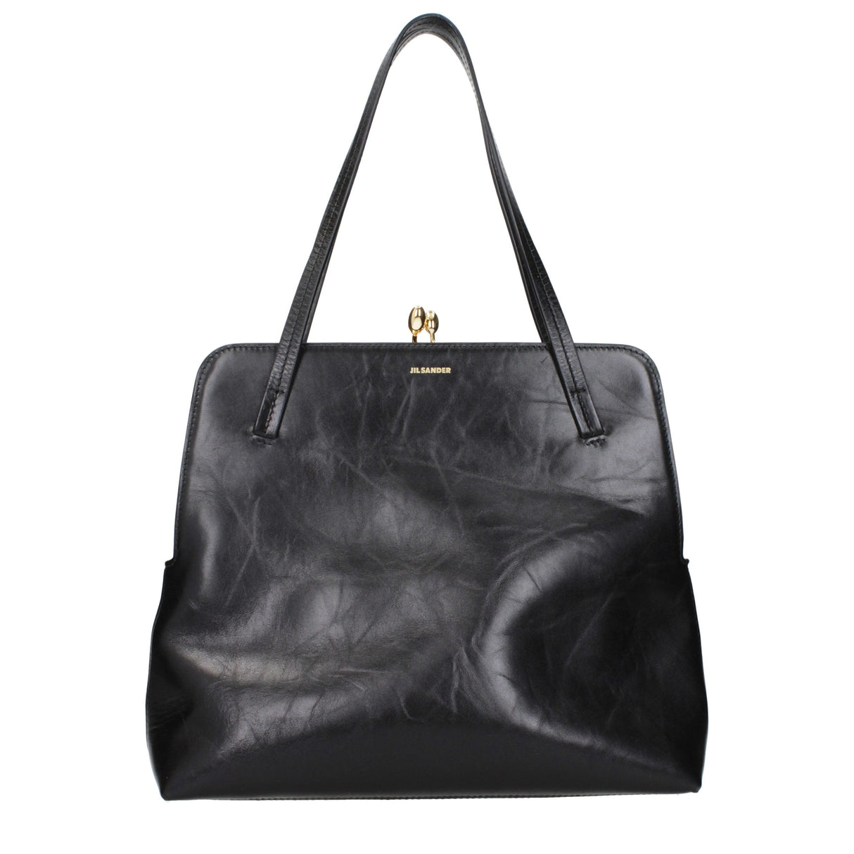Jil Sander Black Leather Shoulder Bag