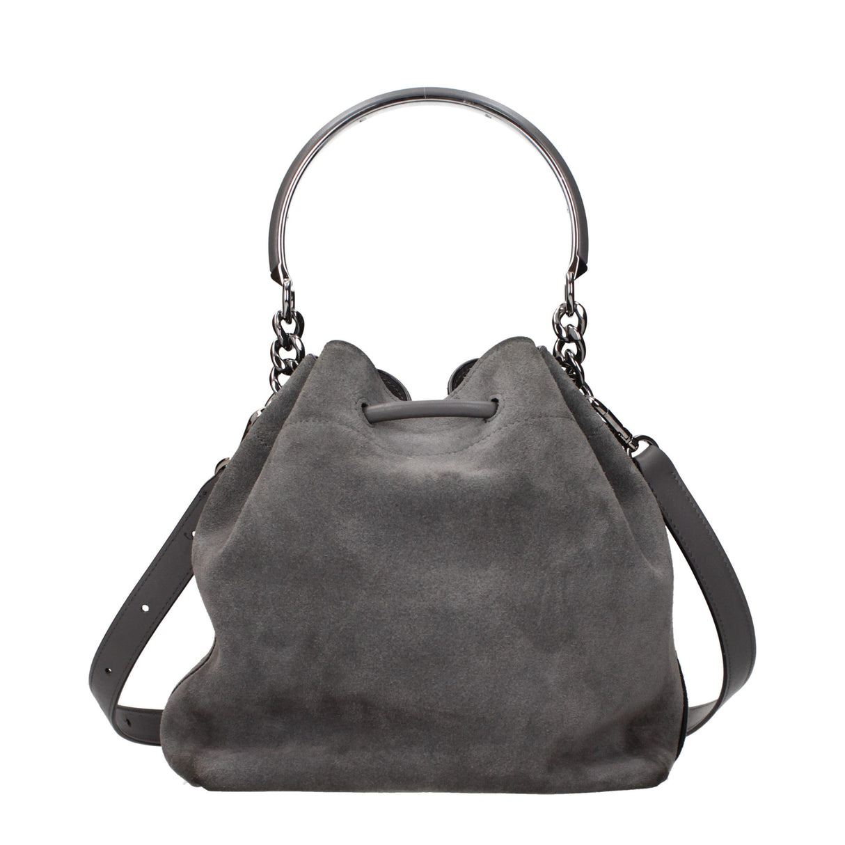 Jimmy Choo Gray Leather Handbag