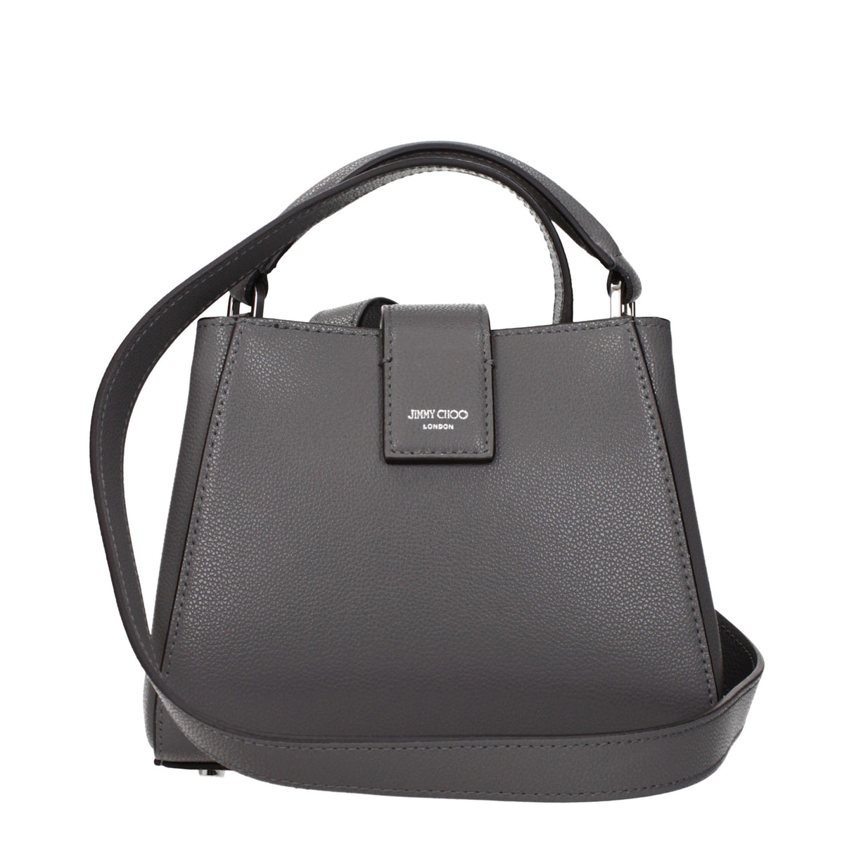 Jimmy Choo Gray Leather Handbag