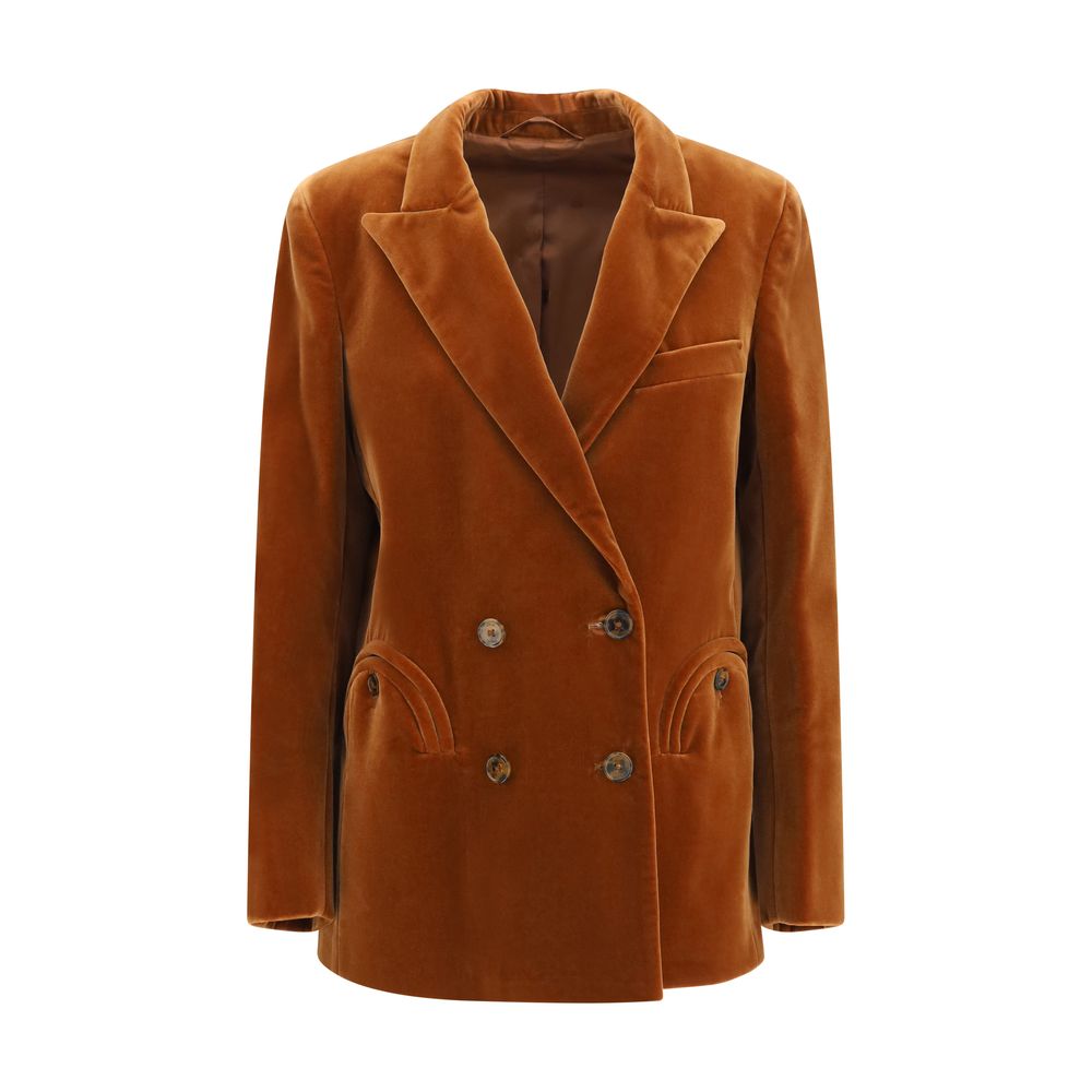 Blazé Milano Brown Cotton Blazer