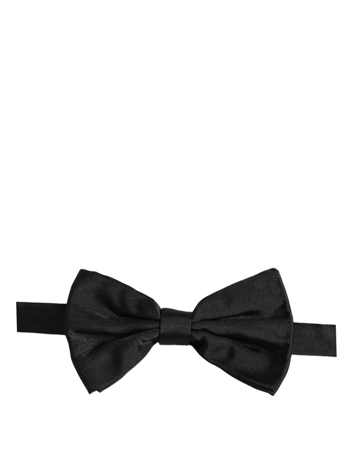 Dolce & Gabbana Men Black 100% Silk Adjustable Neck Papillon Bow Tie