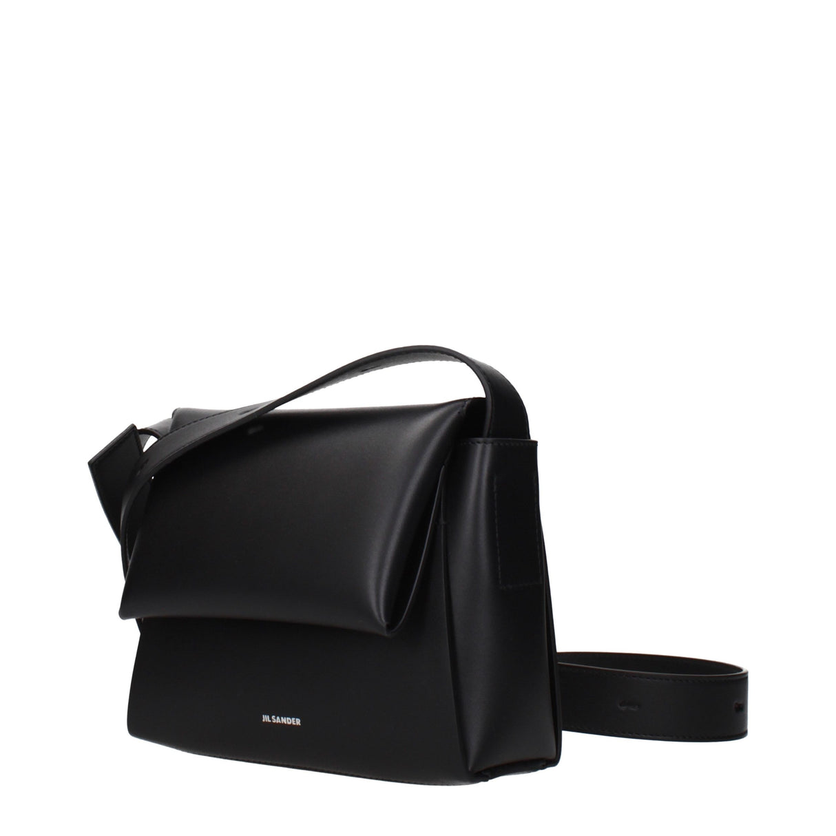 Jil Sander Black Leather Crossbody Bag