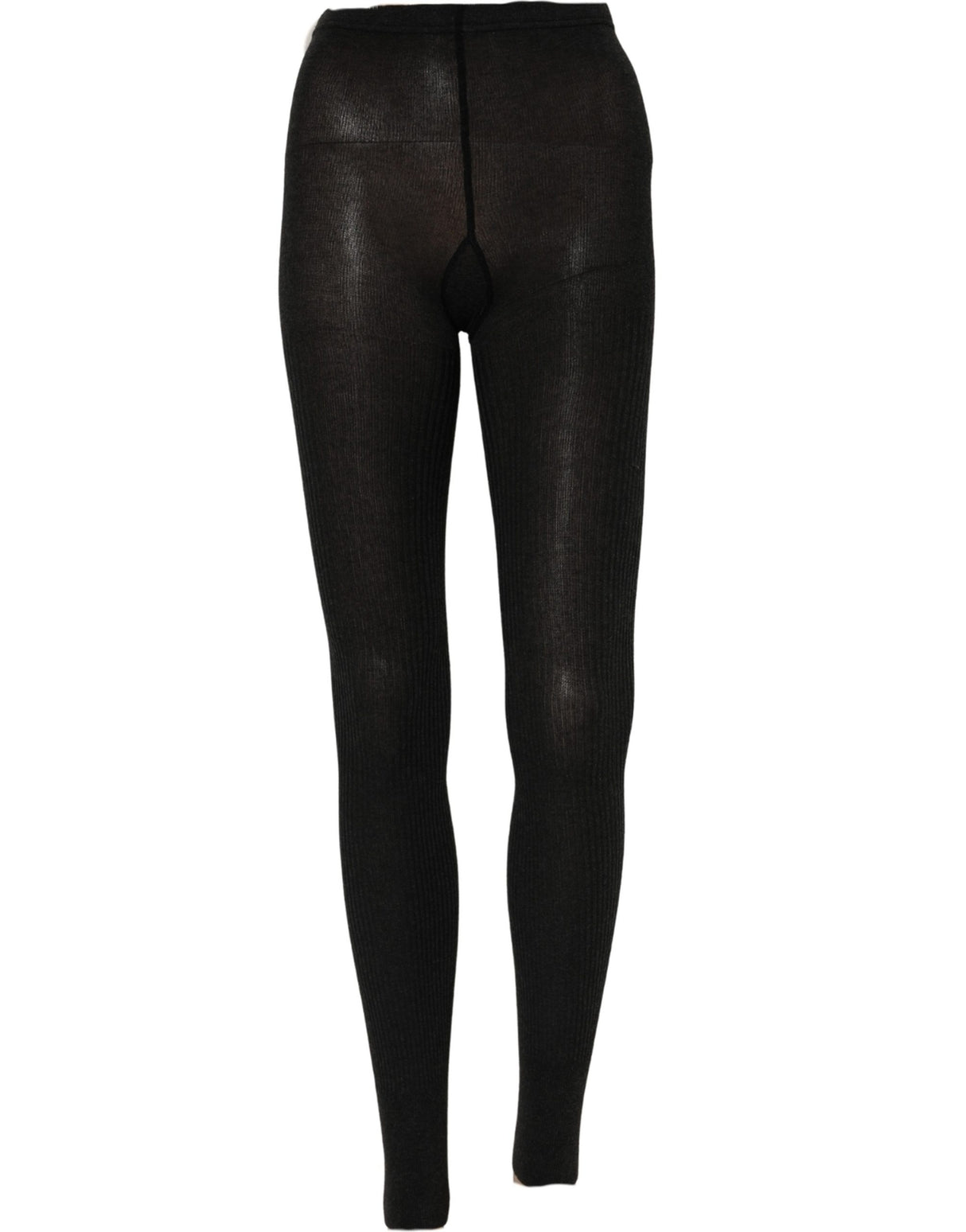 Dolce & Gabbana Gray Cotton Tights Stocking Pantyhose Socks