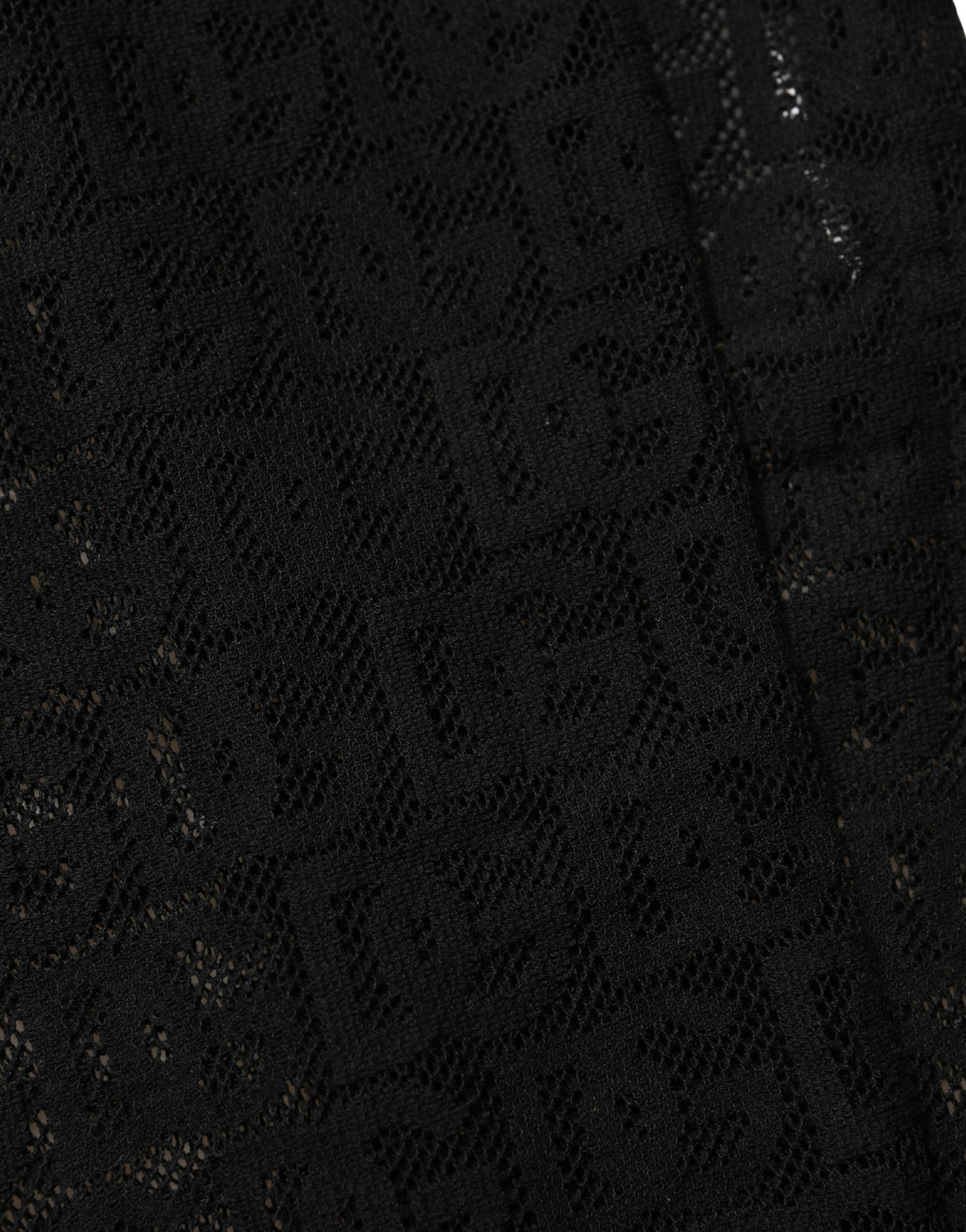 Dolce & Gabbana Black DG Logo Sheer Nylon Thigh High Socks