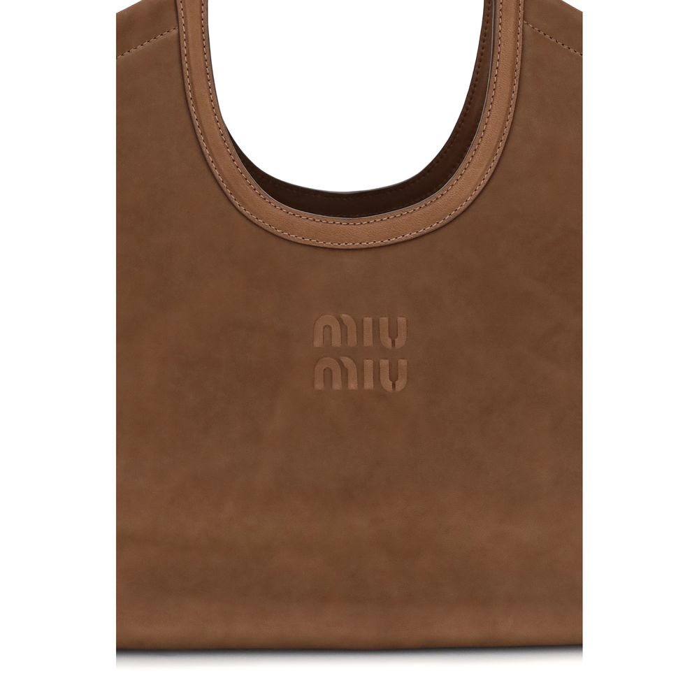 Miu Miu Brown Lamb Ovis Aries Aries Shoulder Bag