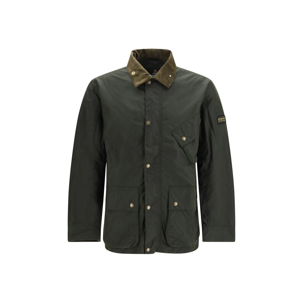 Barbour International Bicolor Cotton Full-Length Jacket