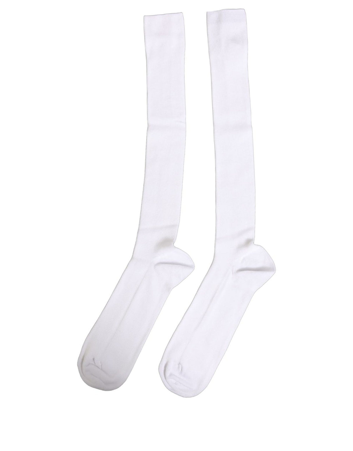 Dolce & Gabbana Men White Viscose Over The Calf Accessory Socks