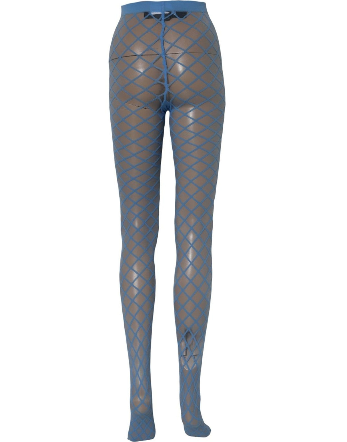 Dolce & Gabbana Light Blue Nylon Fishnet Pantyhose Stockings Socks