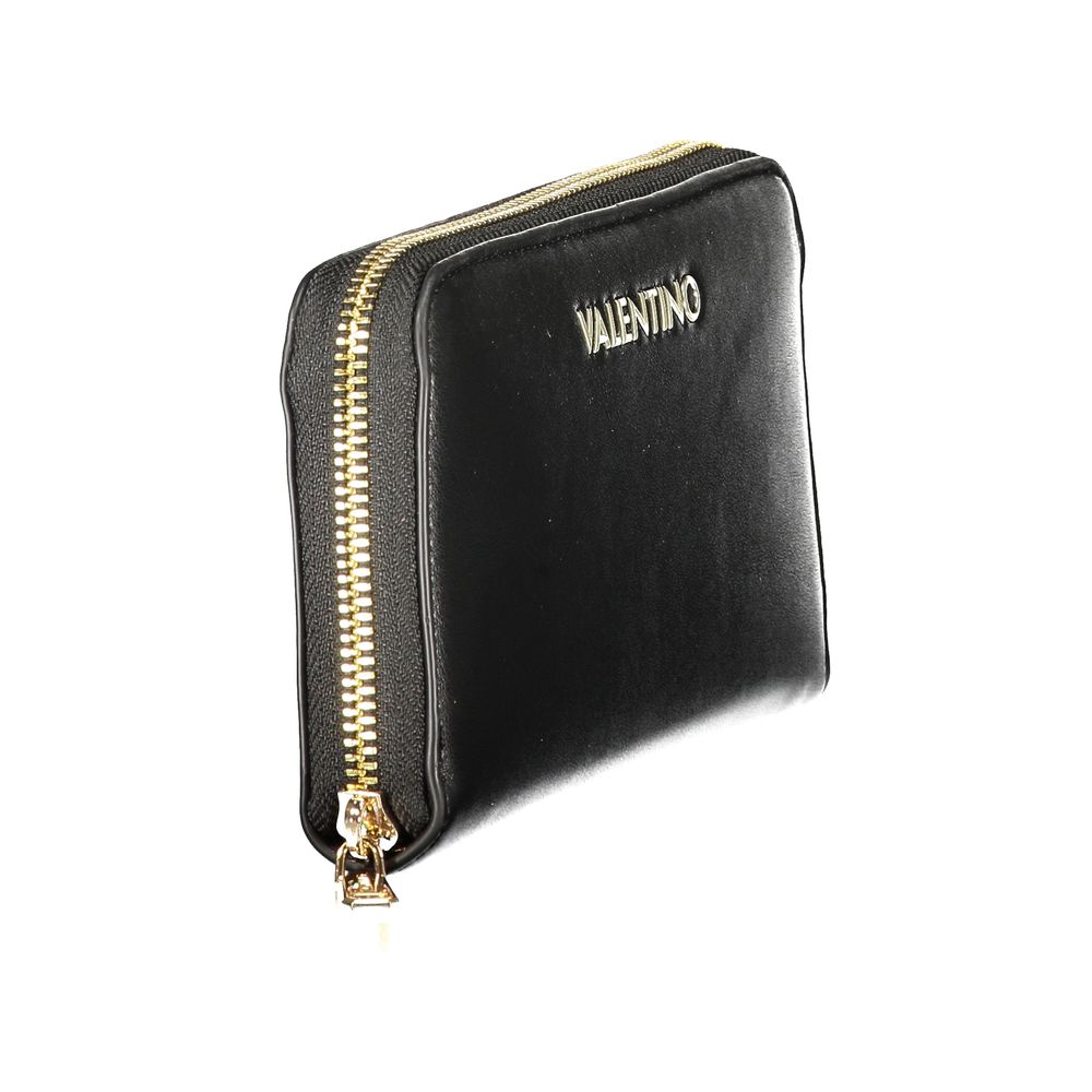 Mario Valentino Black Polyurethane Women's Wallet