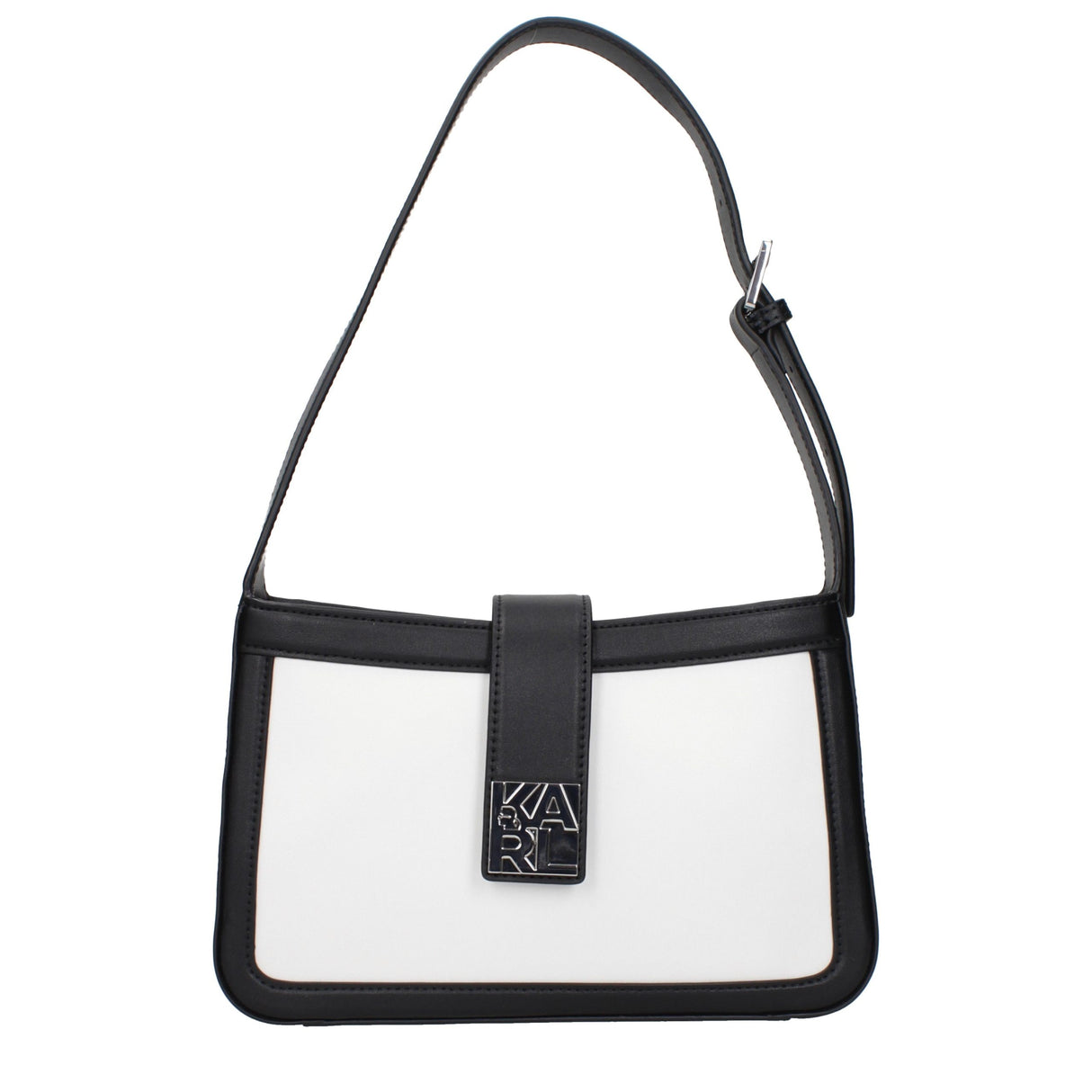 Karl Lagerfeld White Leather Shoulder Bag
