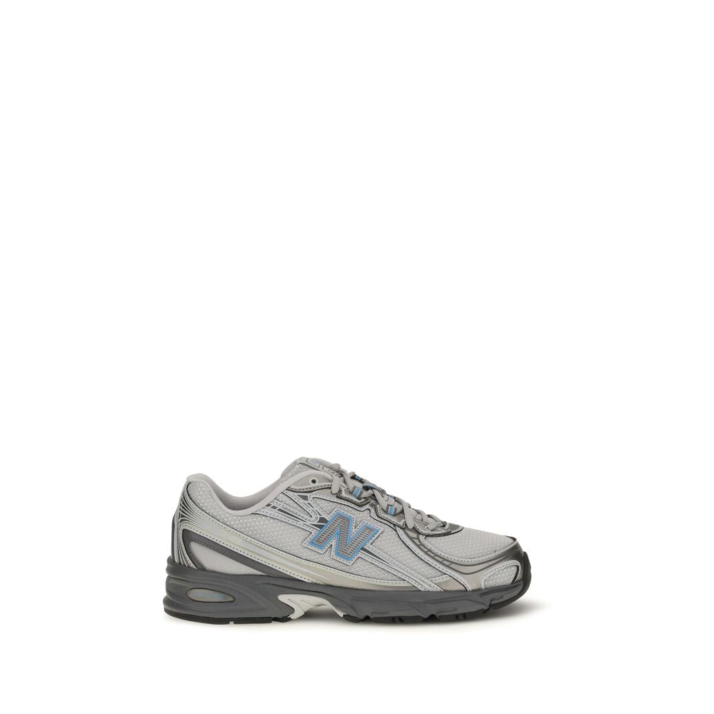 New Balance Gray Fabric Athletic Sneakers