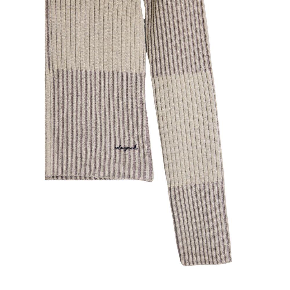 Desigual Beige Viscose Turtleneck