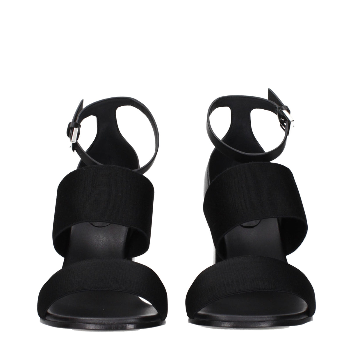 Max Mara Black Fabric Platform Sandals