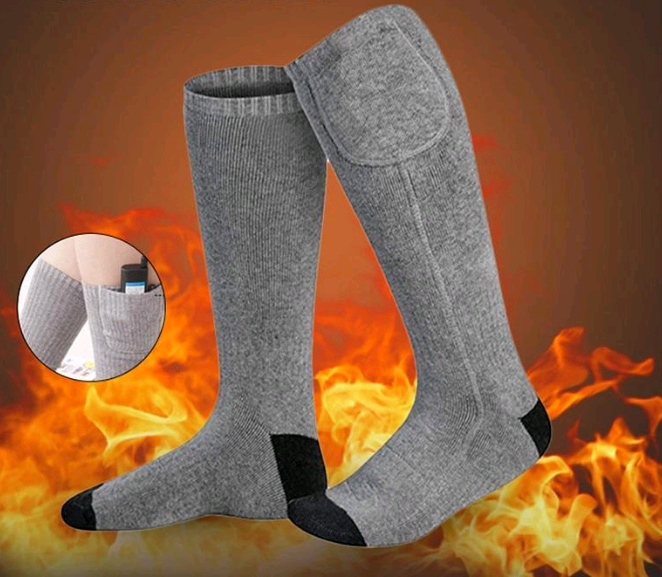 Electric Heated Socks with Rechargeable Lithium Battery
