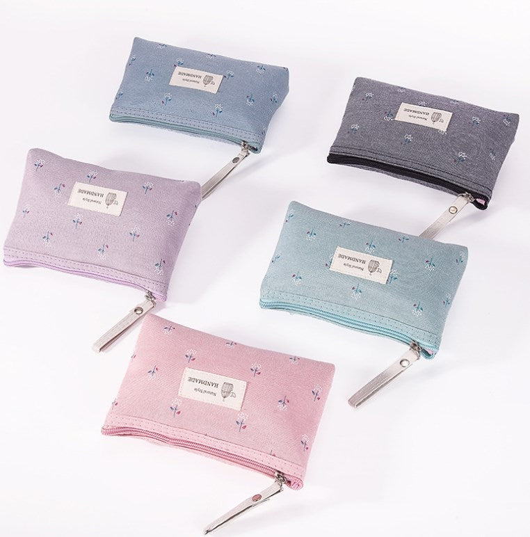Women's Printed Canvas Travel Makeup Organizer Bag