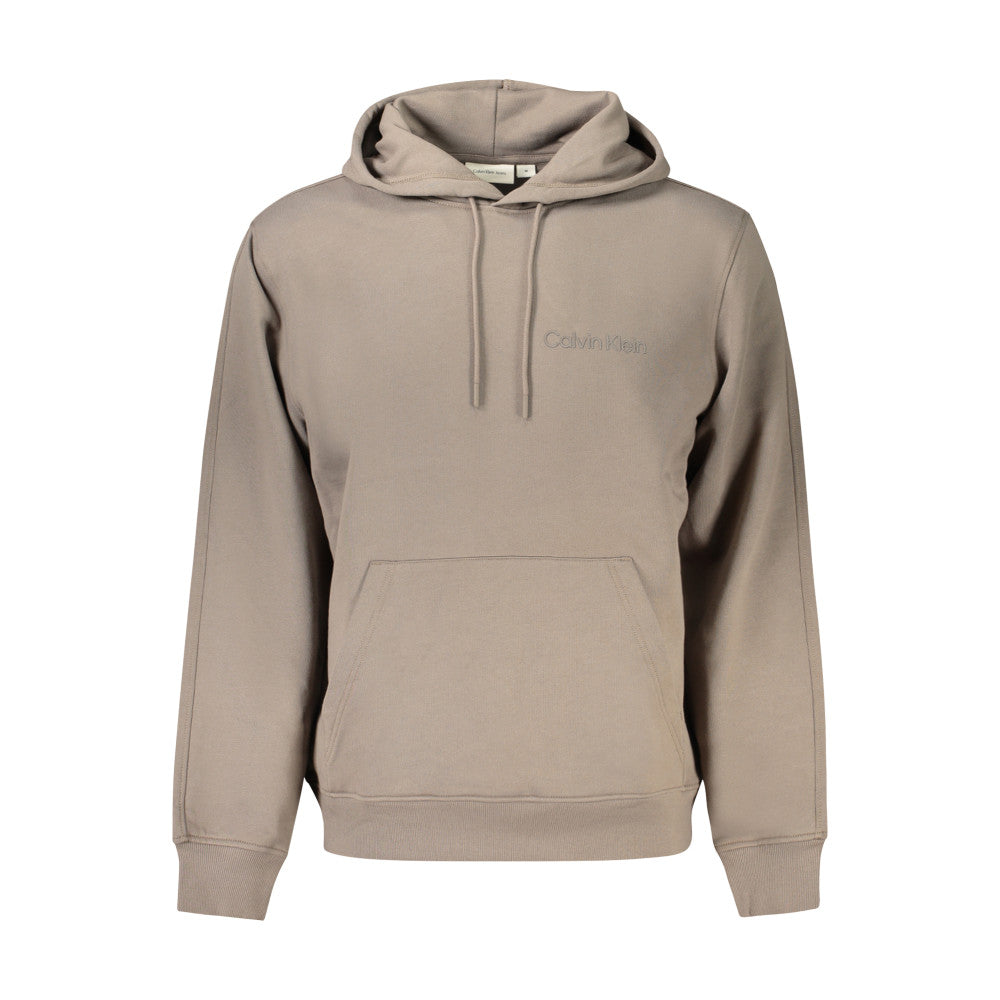 Calvin Klein Sweatshirt with Hood Brown - Men's