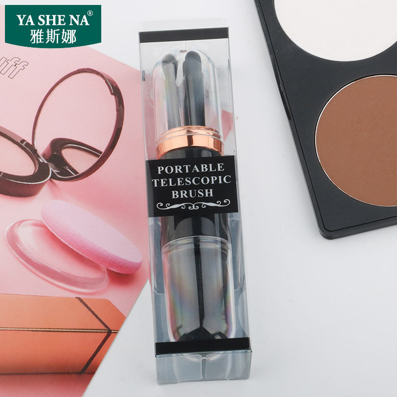 Yasna Portable 4-in-1 Makeup Brush Set (Mini Tools)