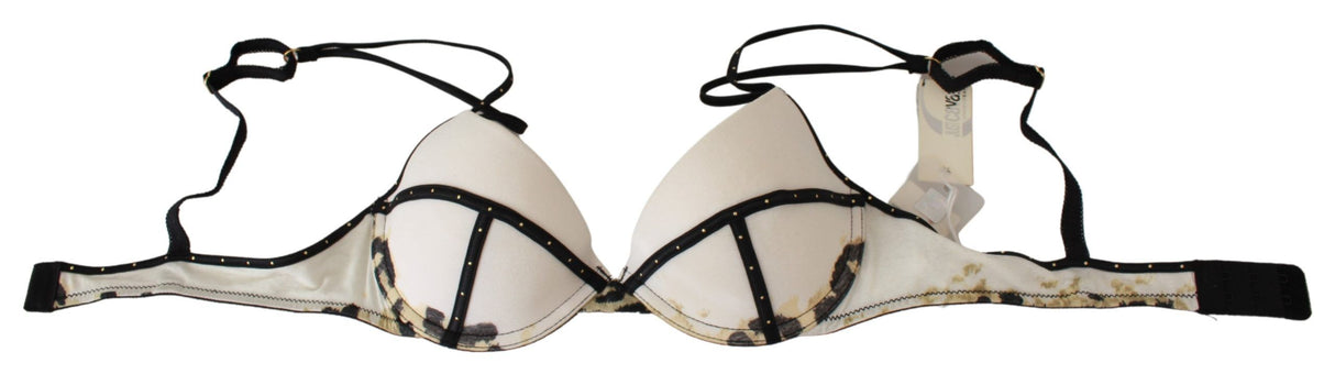 Just Cavalli White Polyester Spandex Push Up Bra Underwear