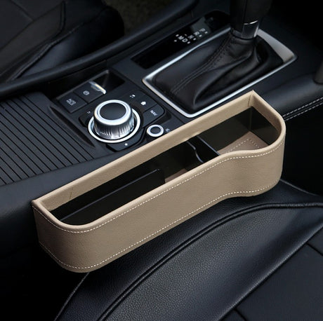 Car Seat Gap Storage Box with Cup Holder and Organizer