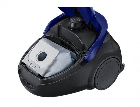 SAMSUNG VACUUM CLEANER WITH BAG, 200W, 2.5L, 79DB, 28KWH, 2-IN-1 ACCESSORY, MOTOR PROTECTION, ALLERGEN FILTER CONTROL, BLUE-BLACK