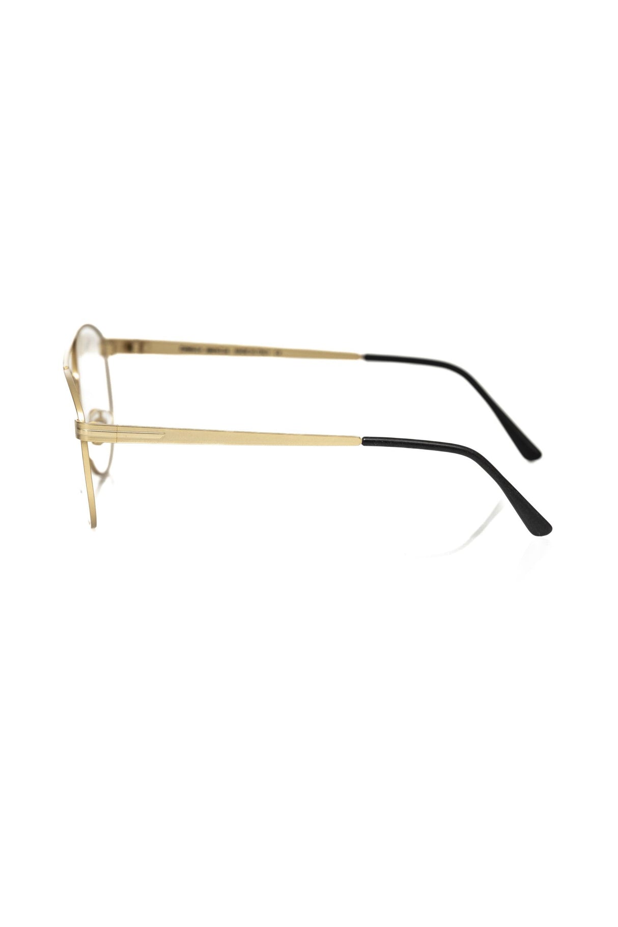 Frankie Morello Gold Metallic Men's Frame Aviator Eyeglasses