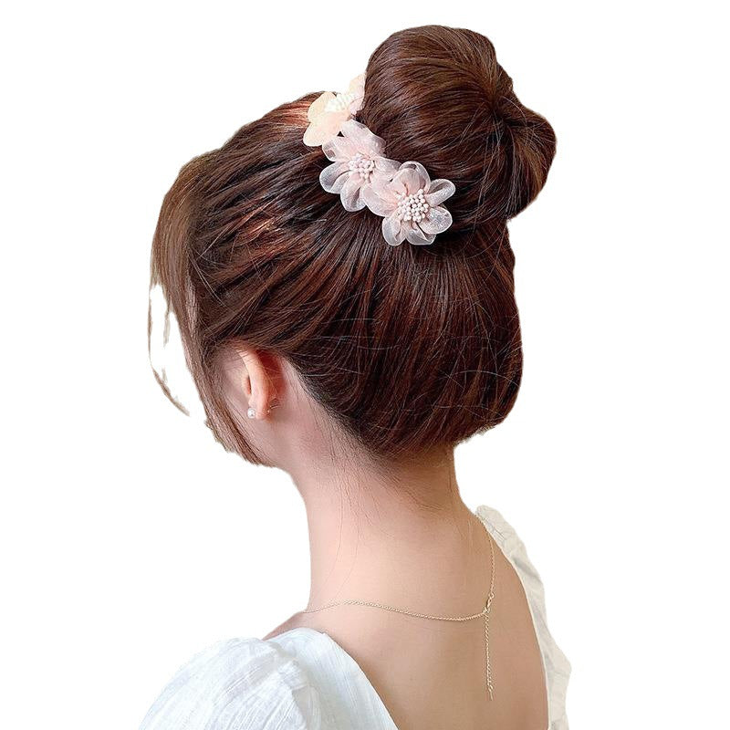 Korean Style Flower Bun Maker Hair Accessory for Women