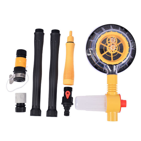 Car Wash Tool with Chenille Automatic Rotating Mop