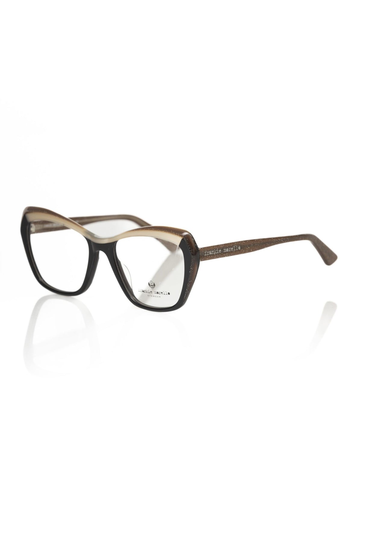 Frankie Morello Black Acetate Women's Eyeglass Frame