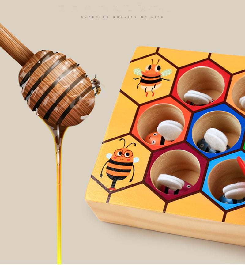 Wooden Busy Bee Educational Toy for Kids 0-6 Years