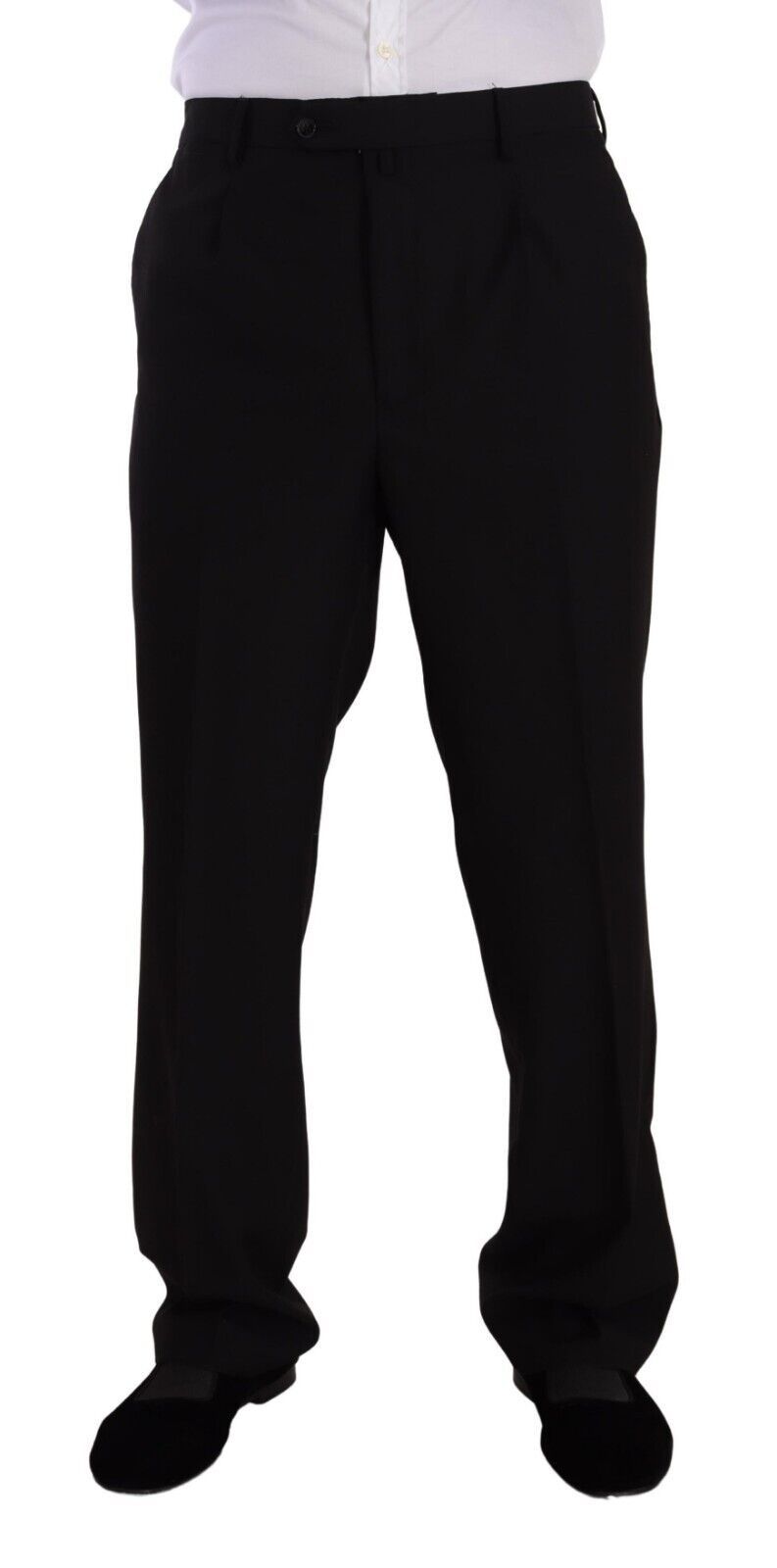 Domenico Tagliente Black Polyester Single Breasted Formal Suit