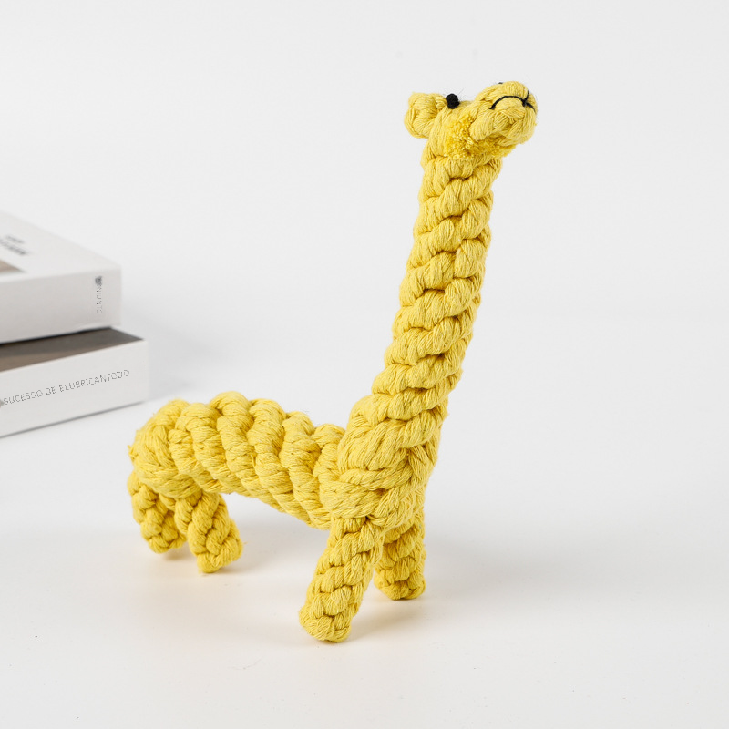Pet Toy: Chew Rope Animal Shape for Dogs
