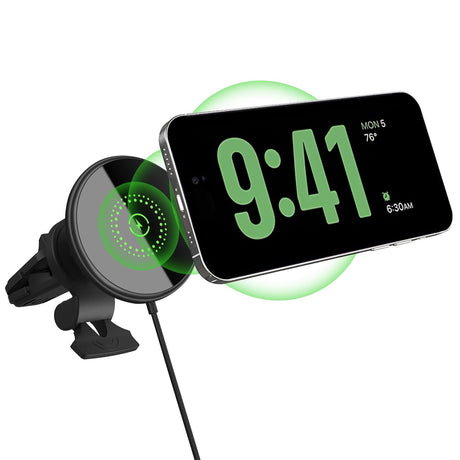 20W Magnetic Wireless Car ChargerVNBBT Wireless Car Charger Mount for MagSafe Fast Charging Auto-Alignment Air Vent Phone Holder for iPhone 15/15Pro/15Pro Max/14/14Pro/14ProMax/14Plus/13/12