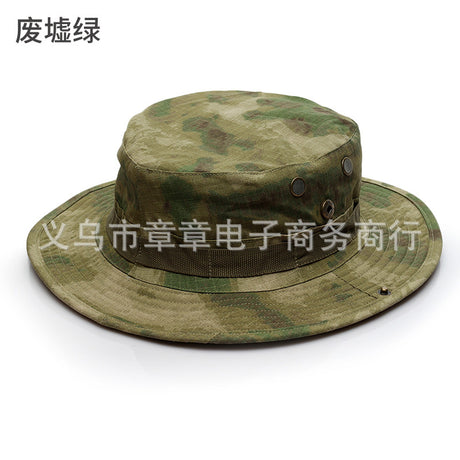 Camouflage Outdoor Round Brim Hat for Hiking